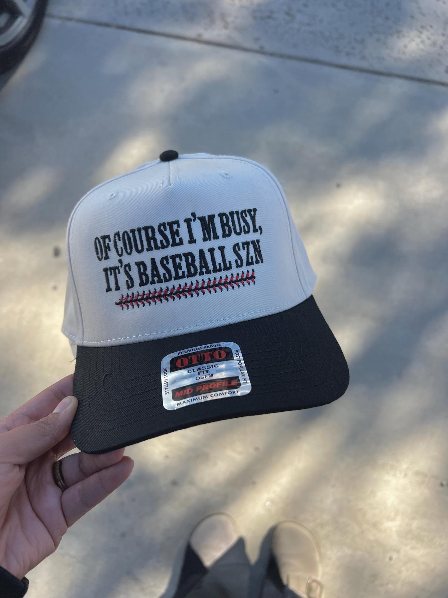 Baseball Szn Trucker Hat Embroidered