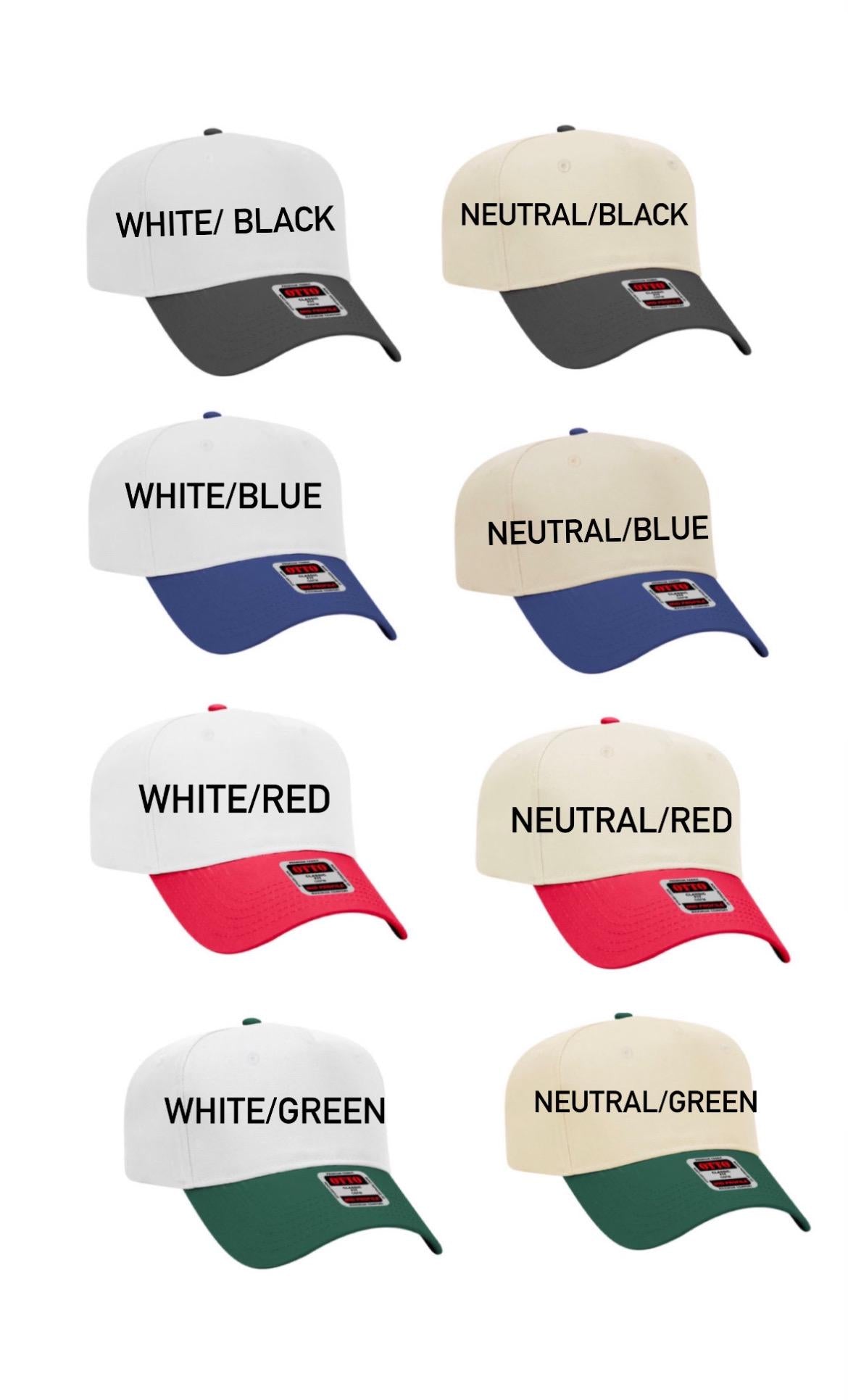 Baseball Ribbon Hat Embroidered