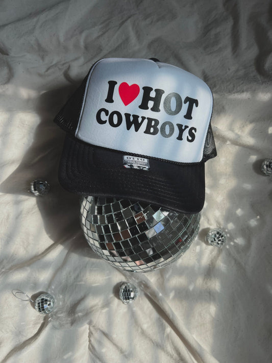 I <3 Hot Cowboys Trucker Hat
