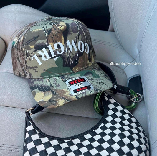 Cowgirl Camo Trucker Hat