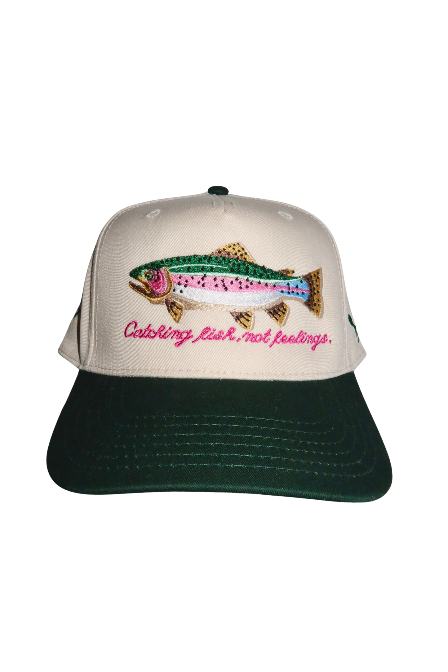 Catching Fish, Not Feelings Trucker hat