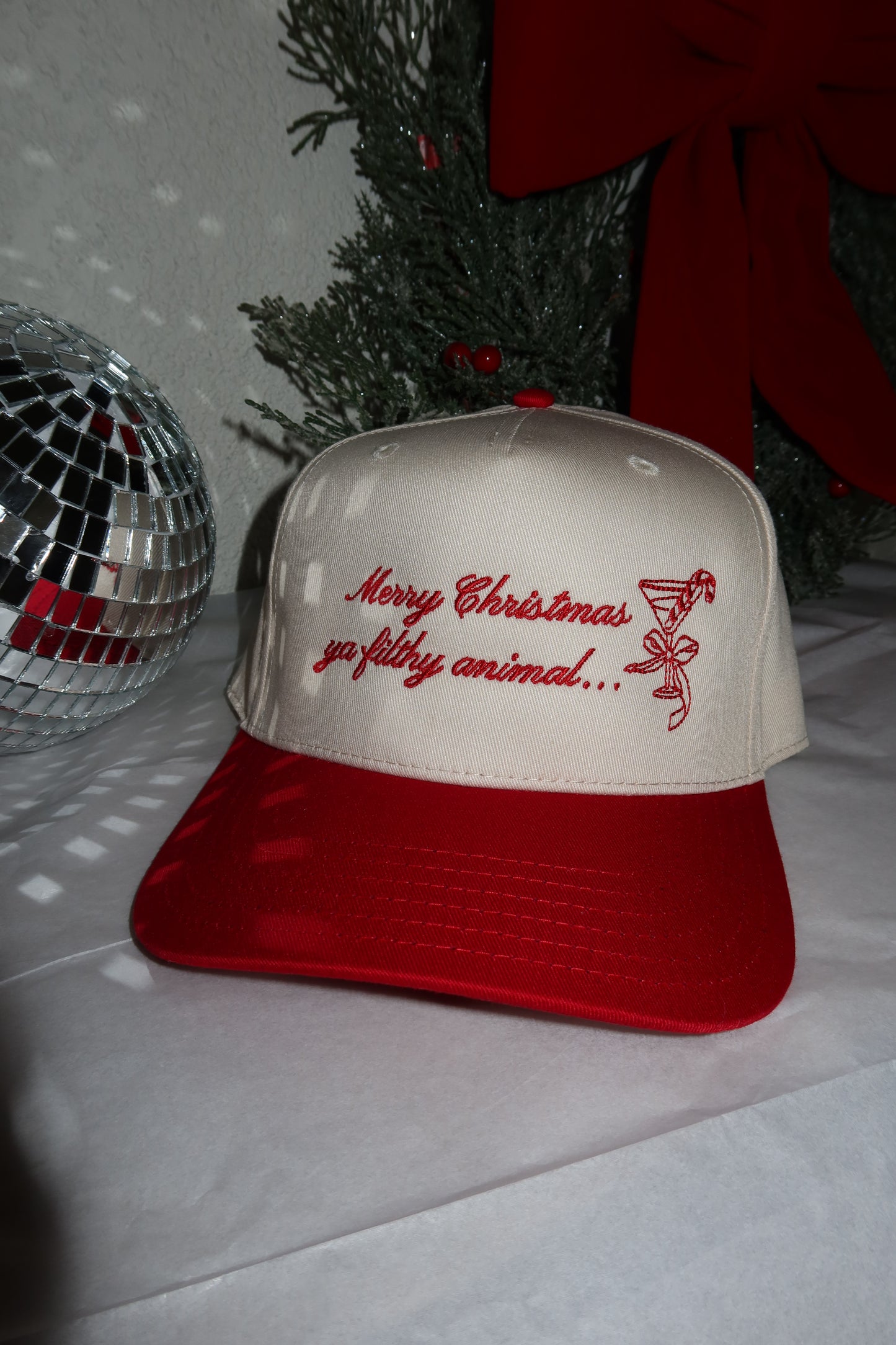 Merry Christmas Ya Filthy Animal Holiday Trucker Hat 