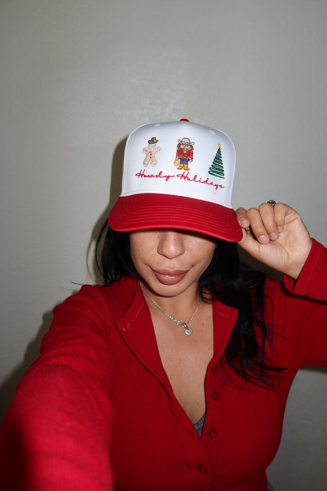 Howdy Holidays Christmas Trucker 