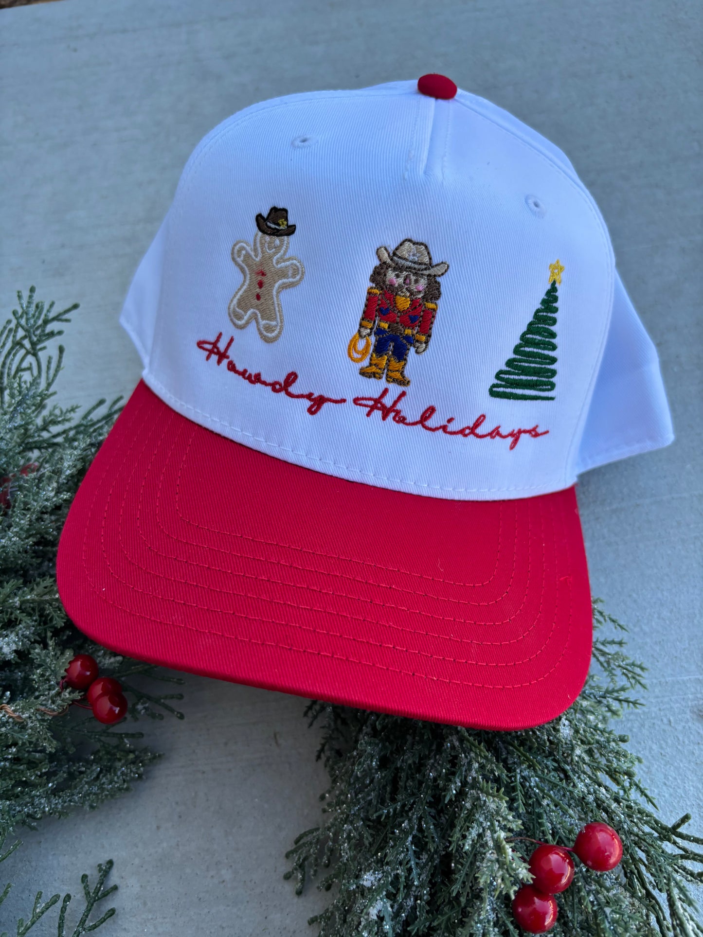 Howdy Holidays Christmas Trucker 