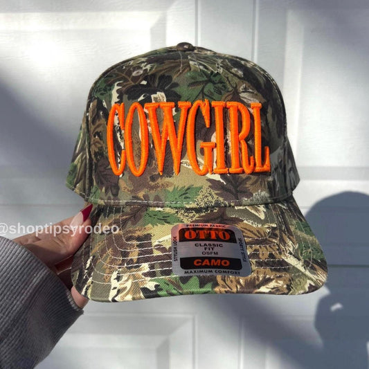 Cowgirl Embroidered Trucker Hat