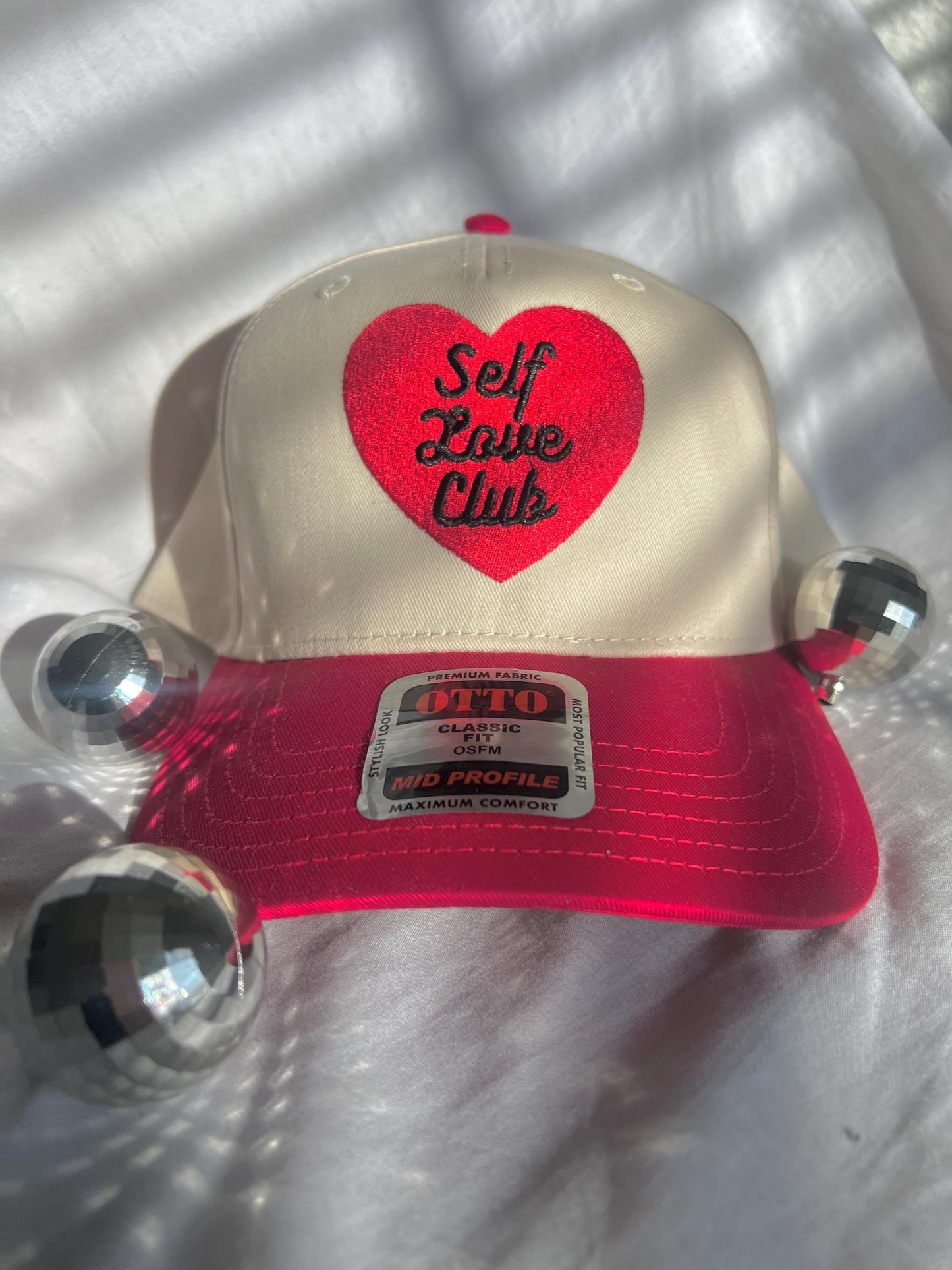 Self Love Club Heart Embroidered Hat