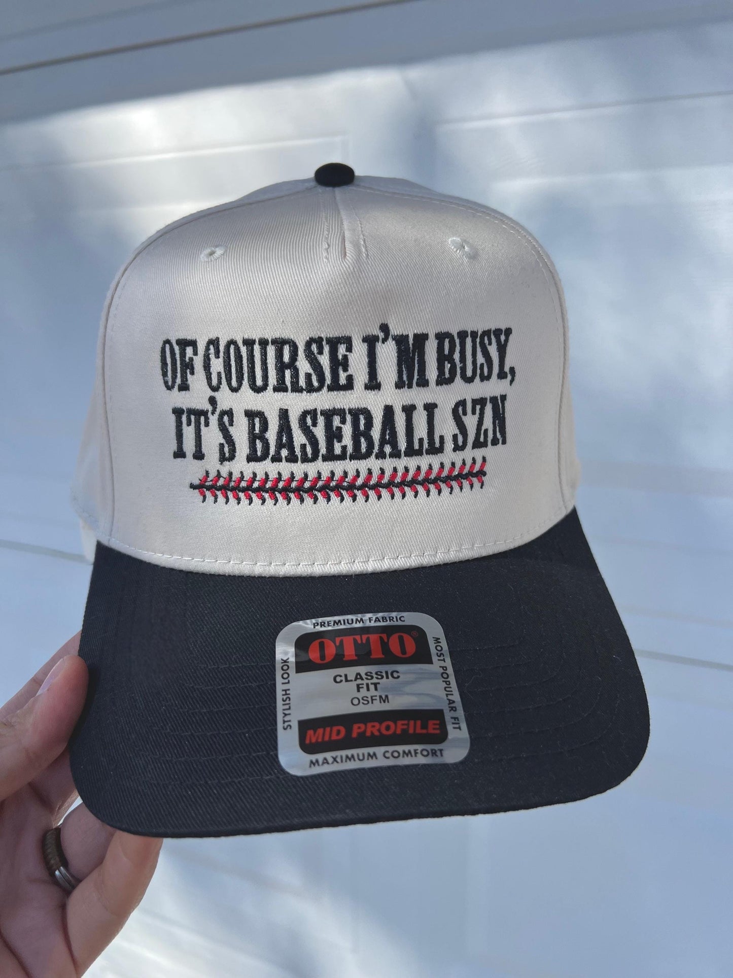 Baseball Szn Trucker Hat Embroidered