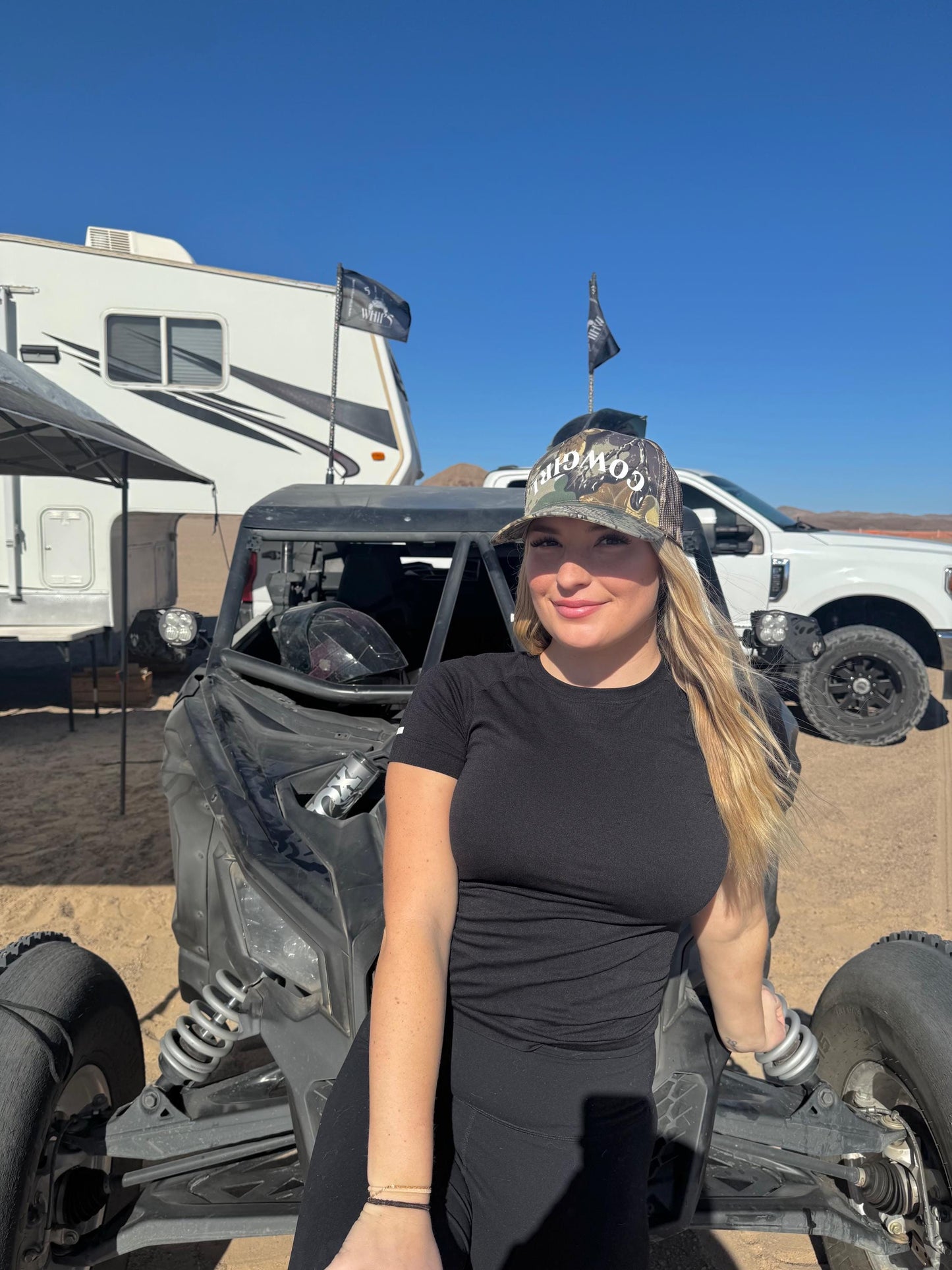 Cowgirl Camo Trucker Hat