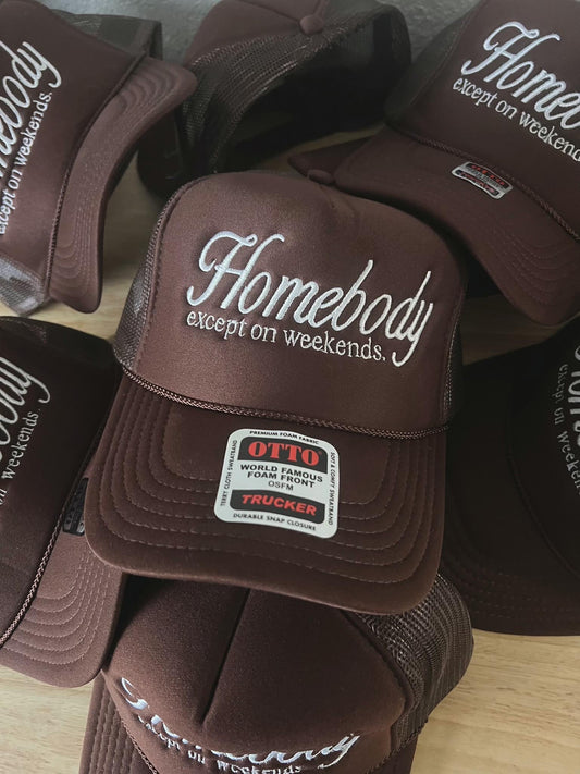 Homebody Trucker Hat | Embroidered Hat